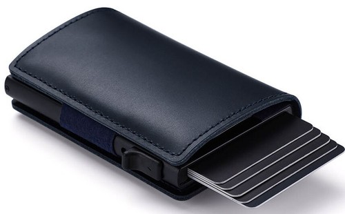 Airtag Wallet Case Genuine Leather Credit Card Holder Magnetic Air Tag Cover - Picture 15 of 29