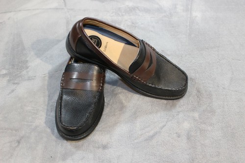 Leather Black/ Brown Casual Shoes 