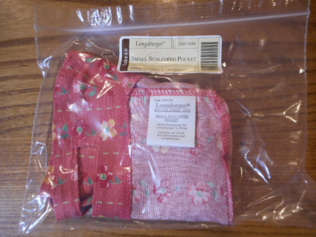 Longaberger Small Scalloped Pocket Liner Dogwood #23217244 | eBay