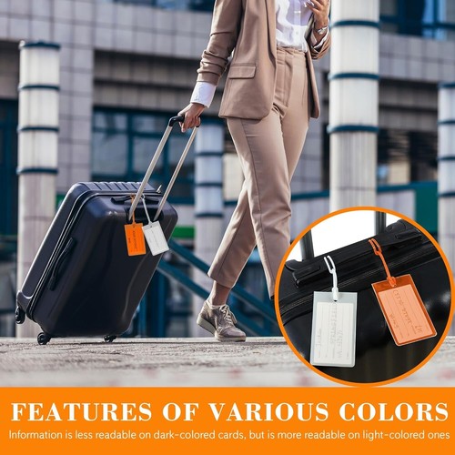 100 Pack Waterproof Luggage Tags Suitcases Travel Accessories for Internation... - Picture 8 of 11
