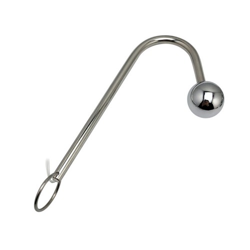 Stainless-Steel-Anal-Hook-Butt-Plug-Shock-Anal Vaginal Metal-Ball-Dildo - Picture 5 of 11