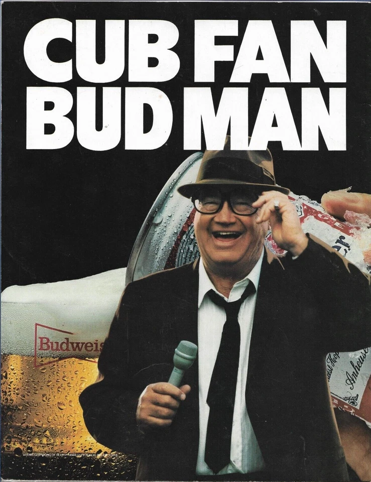 1987 Chicago Cubs vs St. Louis Cardinals Sept.27 Scorecard Harry Cary Bud Man - Image 2 of 4