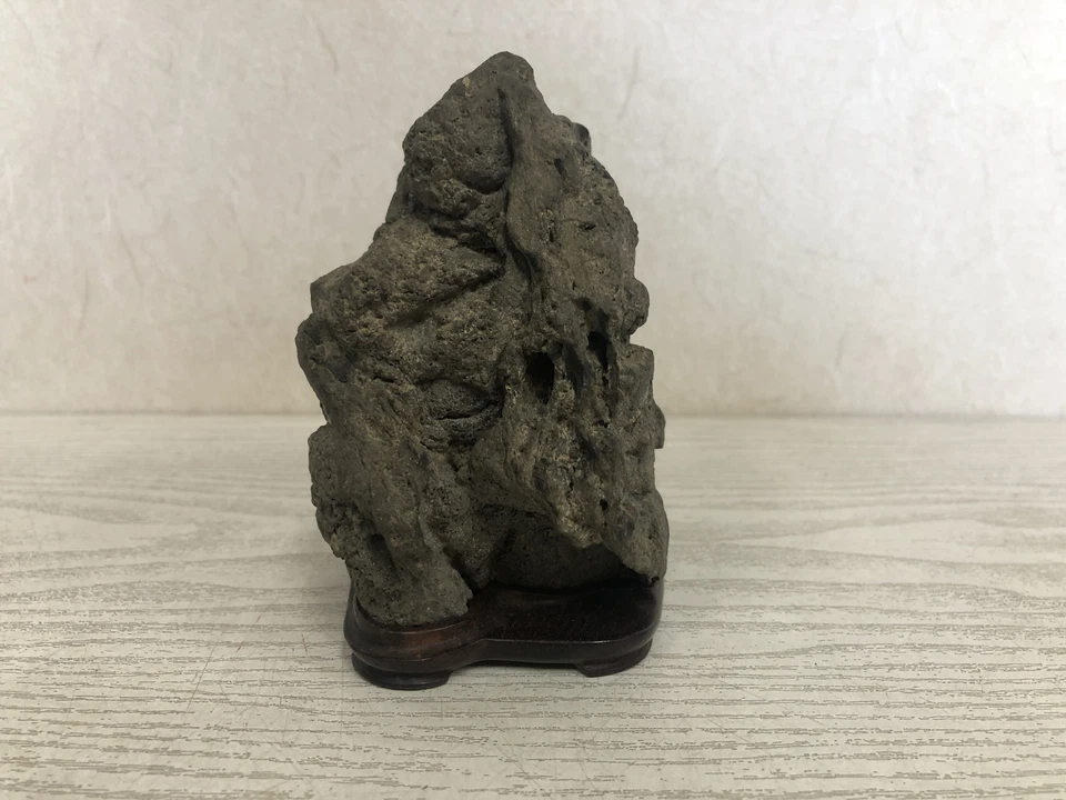 Y3792 OKIMONO Kamogawa natural stone stand Japan antique interior decor - Image 4 of 4
