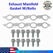 Ls Mls Exhaust Manifold Header Gasket Pair Wbolts For Ls1 4.8 5.3 5.7 6.0 6.2l Ls Mls Exhaust Manifold Header Gasket Pair Wbolts For Ls1 4.8 5.3 5.7 6.0 6.2l