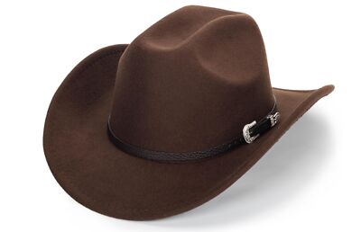 Women Men Western Cowboy Hat Retro Vintage Jazz Adult Bull Hat
