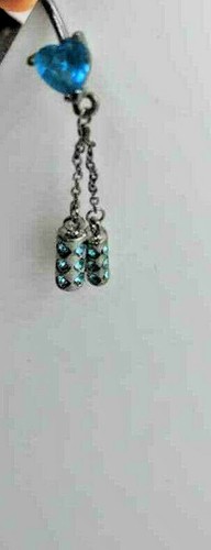Bicchiere pendente pietra bizzarro blu bidone pancia bottone 17 stili spedizioniere statunitense - Foto 13 di 31