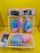 3 Dish Washing Kitchen Sets Dishes Pretend Play Fun Playset Drainer Kids