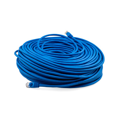 PTC Blue Cat 5e Patch Internet Ethernet LAN Network Cable 100' ft.