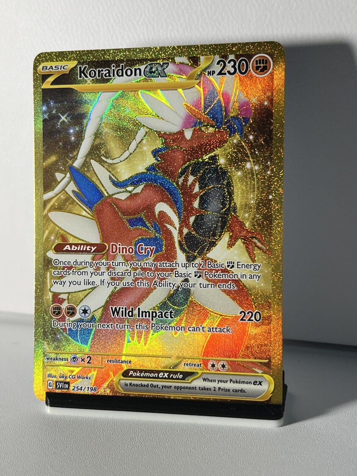 Carta Pokémon Original Koraidon EX Secreta 254/198