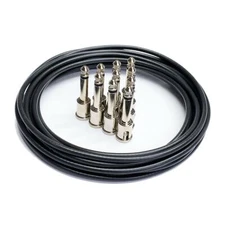 George L's Pedalboard Effects Cable Kit - (10) R/A Nickel .155 Plugs