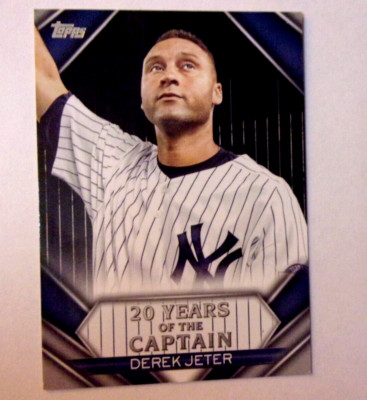 Derek Jeter 2020 Topps "20 Years of The Captain" #YOC-08 BLACK #ed 278/299