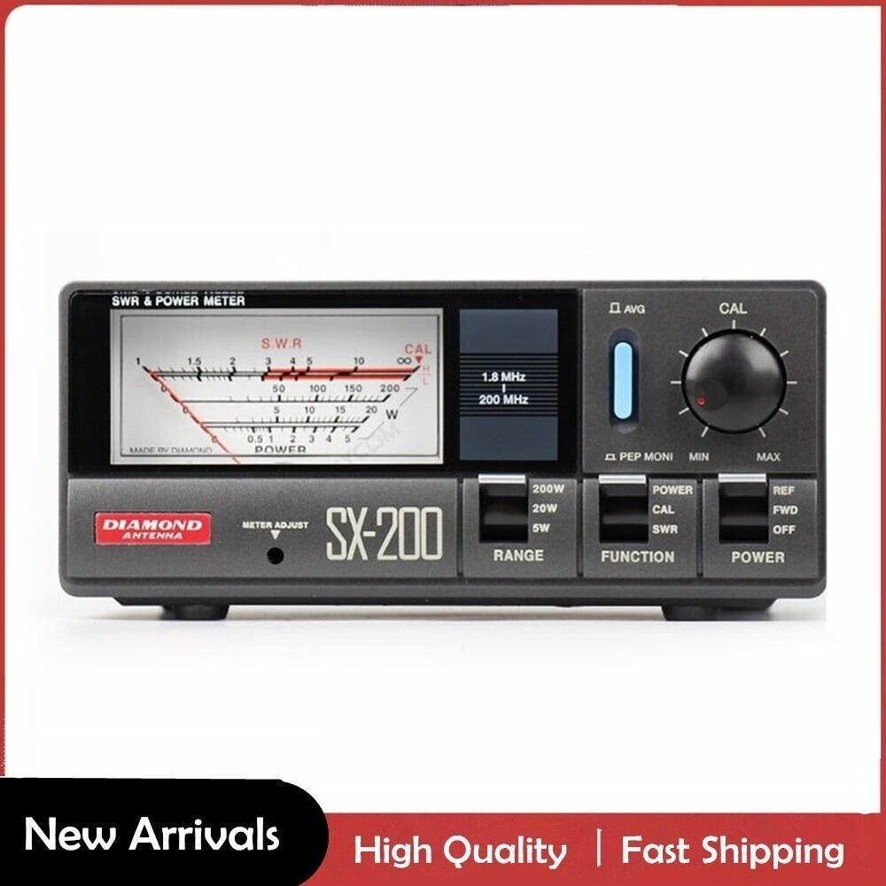 Diamond SX-200 SWR & Power Meter 1.8~200MHz Bands 5W 20W Diamond SX-200 SWR & Power Meter 1.8~200MHz Bands 5W 20W