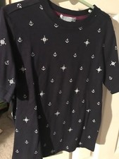 NWOT 6 Janie and Jack "Yacht Party" BOY Navy Blue Nautical Signs Tee Top Shirt