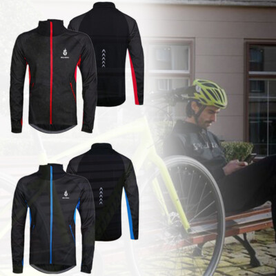 Windproof Waterproof Reflective Cycling Jacket Bicycle Long Sleeve Bike Vest USA