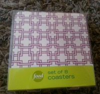Food Network Set Of 8 Coasters Different Design On Each Side Food Network Set Of 8 Coasters Different Design On Each Side