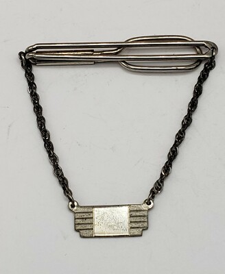 VINTAGE SWANK STERLING SILVER TIE BAR CLIP