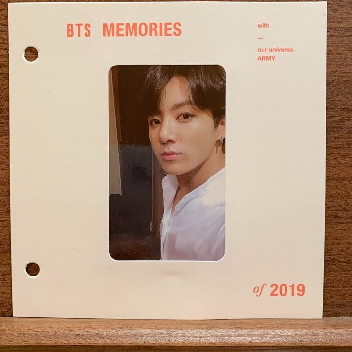 BTS MEMORIES 2019 Blu-ray + フォトカード ジョングク BTS memories of 2019 Blu-ray ver. photocard photo card PC