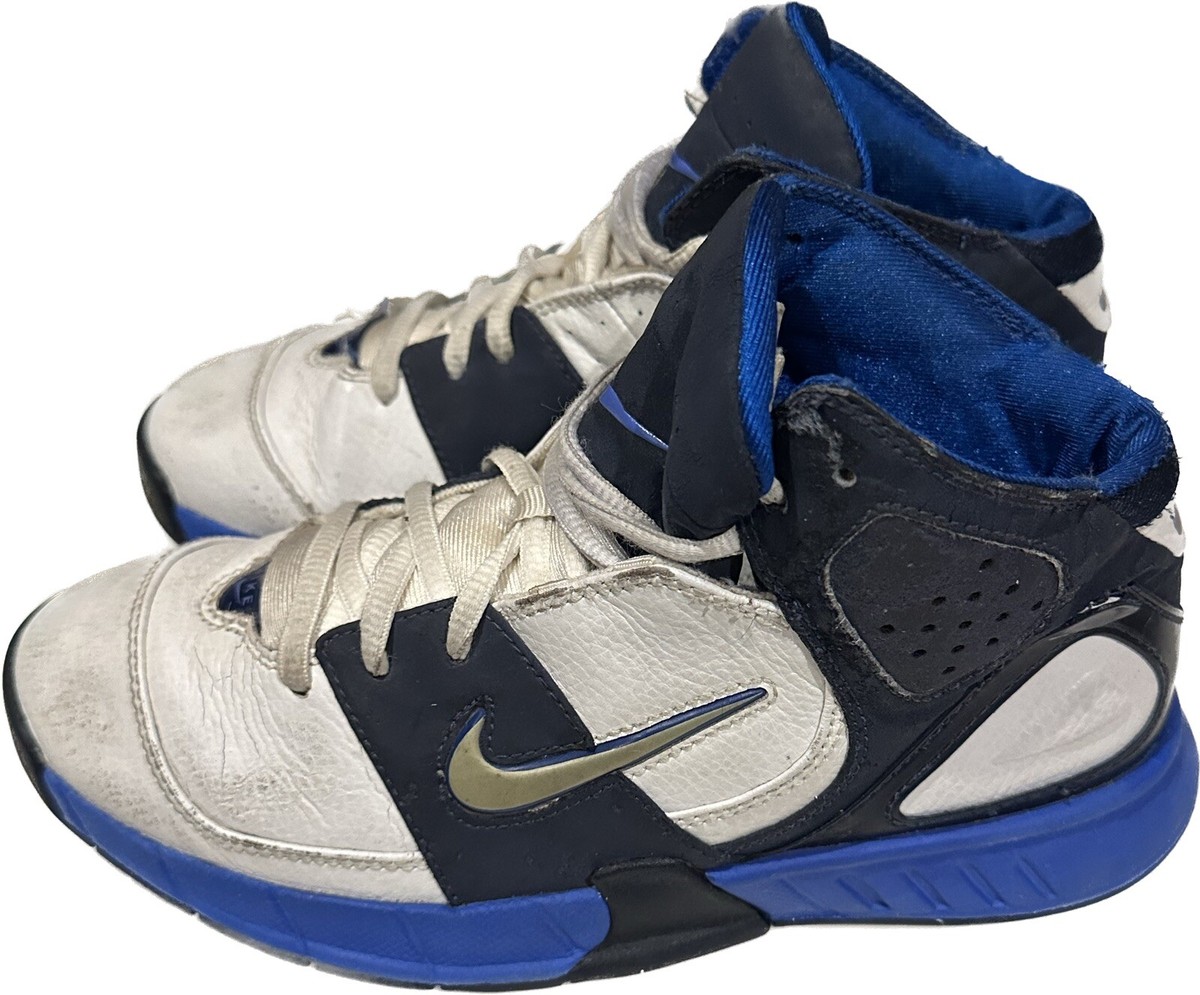 VTG NIKE Y2K Air Basketball Shoes sz: 5.5 Leather Basketball  display picture 3
