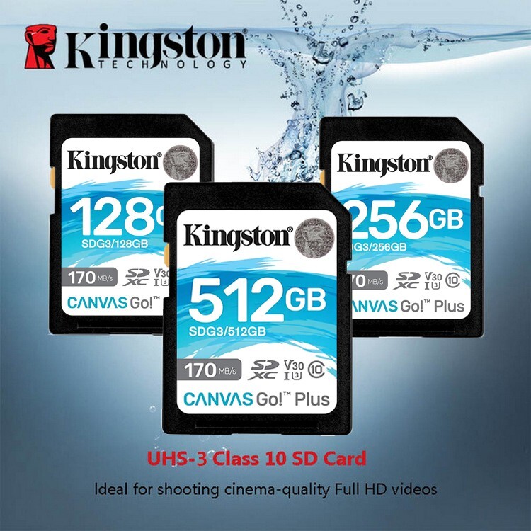 Kingston U3 4K 64GB-512GB MicroSD Flash Memory Card For Camera