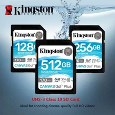 Kingston U3 4K 64GB-512GB MicroSD Flash Memory Card For Camera Media Record Lot