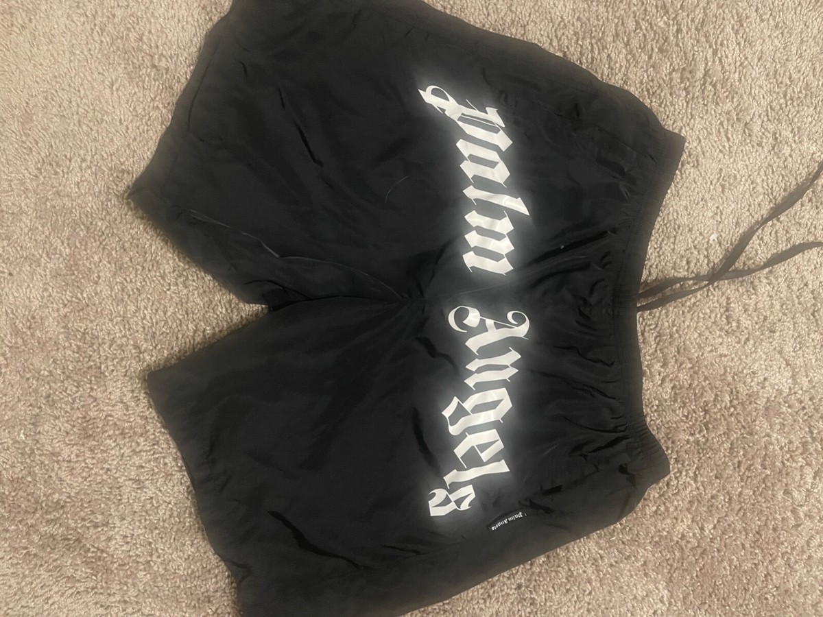 palm angels shorts black and white | eBay