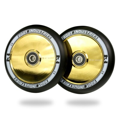 Root Industries Air Wheels 120mm - Black/Gold Rush (Pair)