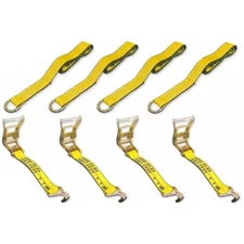 2''X10' Heavy Duty Ratchet Strap,  12000LBS Tie Down Straps with Double J Hook