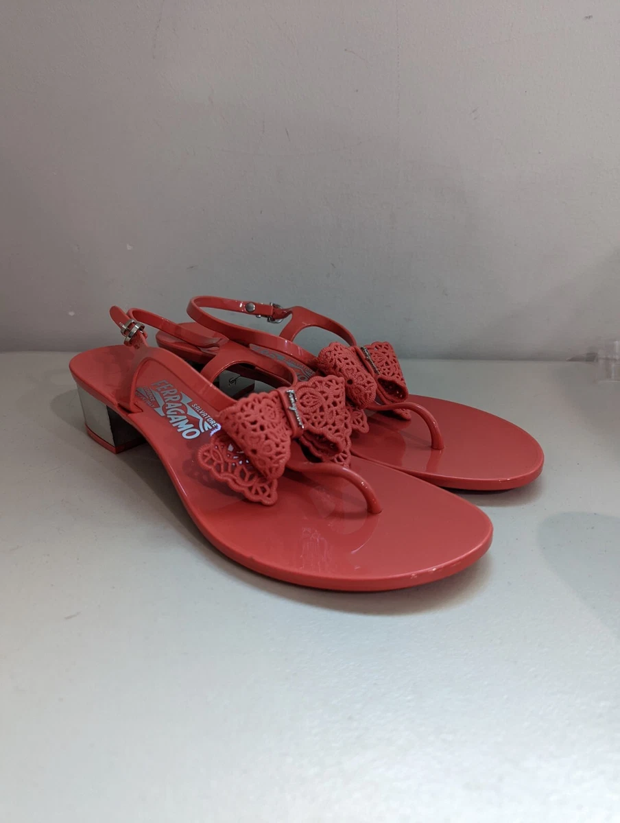 Ferragamo clearance jelly sandals