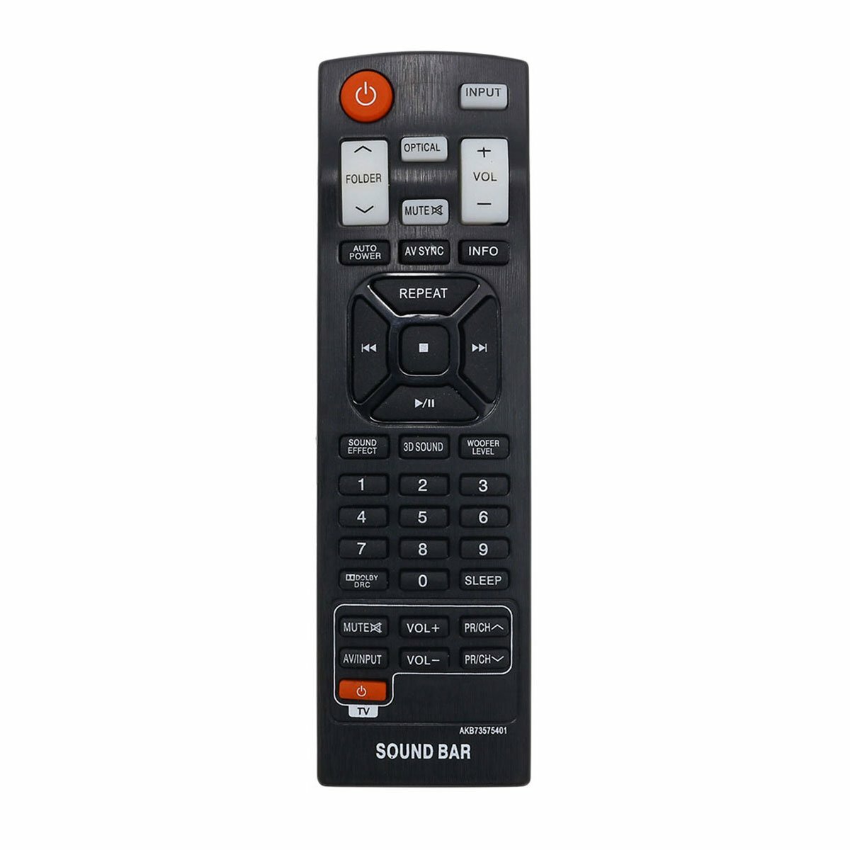 AKB73575401 Replace Remote For LG SoundBar NB2420A  NB3520A  NB5541  NB3520ANB  