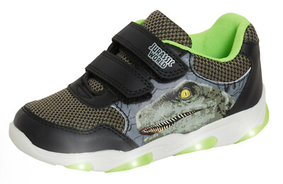 Jurassic World Leucht Sneaker Jungen Dinosaurier Blinklichter Dino Sportschuhe
