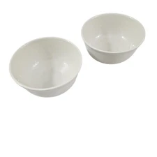 Steelite International England White Appetizer Bullion Dessert Bowls – Set of 2