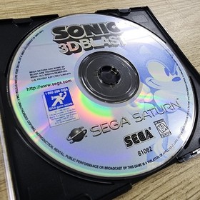 USED AUTHENTIC WORKING -) SONIC 3D BLAST (- GAME DISC ONLY - SEGA SATURN