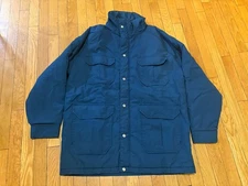 Vintage Woolrich 33334 Large Men's Navy Blue/Beige Insulated Jacket, Parka