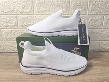 Hands-Free Slip On Trainers Lightweight Mesh Step in Running Shoes White Size 6