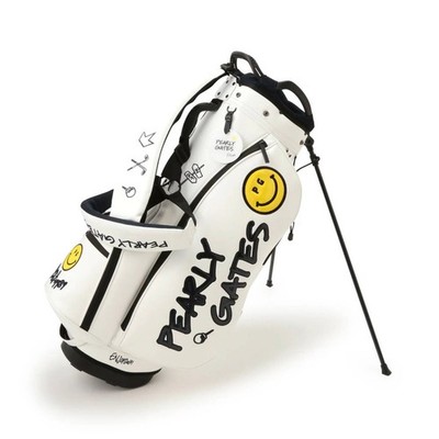 PEARLY GATES NICO Smiley Faux Leather Stand Golf Bag 46-inch