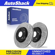 Front Drilled Slotted Brake Rotors for Honda Civic Accord Element Insight