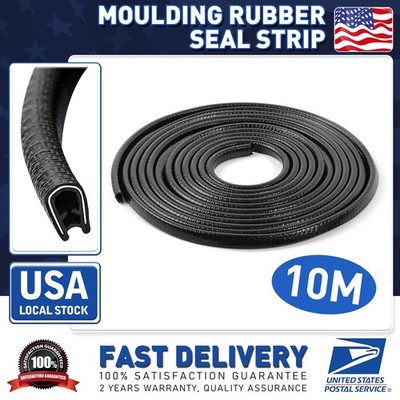 32.8Ft(10M) L Car Door Edge Guards U Shape Edge Seal Strip Trim For General Car