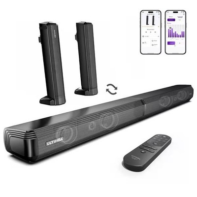 Ultimea Apollo S40 Pro Teilbare 2-in-1 soundbar,3 EQ-Modi und verstellbarem Bass