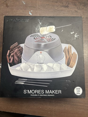 #ad #ad Brookstone Electric S’mores Maker 345W Indoor Marshmallow Roaster NEW Sealed $15.60