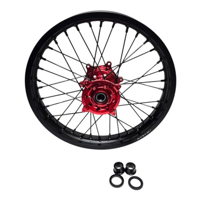 #ad 18quot; x 2.15quot; Rear Honda Dirt Bike Hub Wheel Rim CR125R CR250R 2002 2016 Black Red $169.99