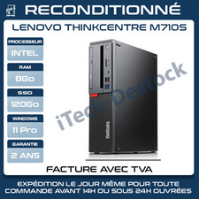 Lenovo ThinkCentre M710s / Intel Core i5-7400/8 Go DDR4/120Go SSD Très Bon État