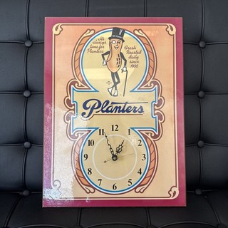 Vintage Planters Mr Peanut Advertisement Wall Clock