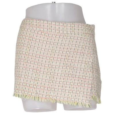 Zara, Skort, Größe: XS, Beige/Grün/Pink, Acryl/Baumwolle/Polyester/Viskose #XqK