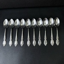 10 Oneida Stainless Plantation TEASPOONS Spoon Community Flatware Set of 10