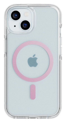 Tech21 Evo CRYSTAL Case for MagSafe for Apple iPhone 15 - Clear / PINK