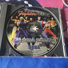 Virtua Fighter Remix Sega Saturn Cardboard Box Complete With CD+G Portrait Disc
