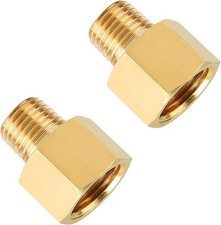 3/8 Inch Female to 1/4 Male Reducer, NPT Brass Pipe Fittings Adapters, 1/4" Male