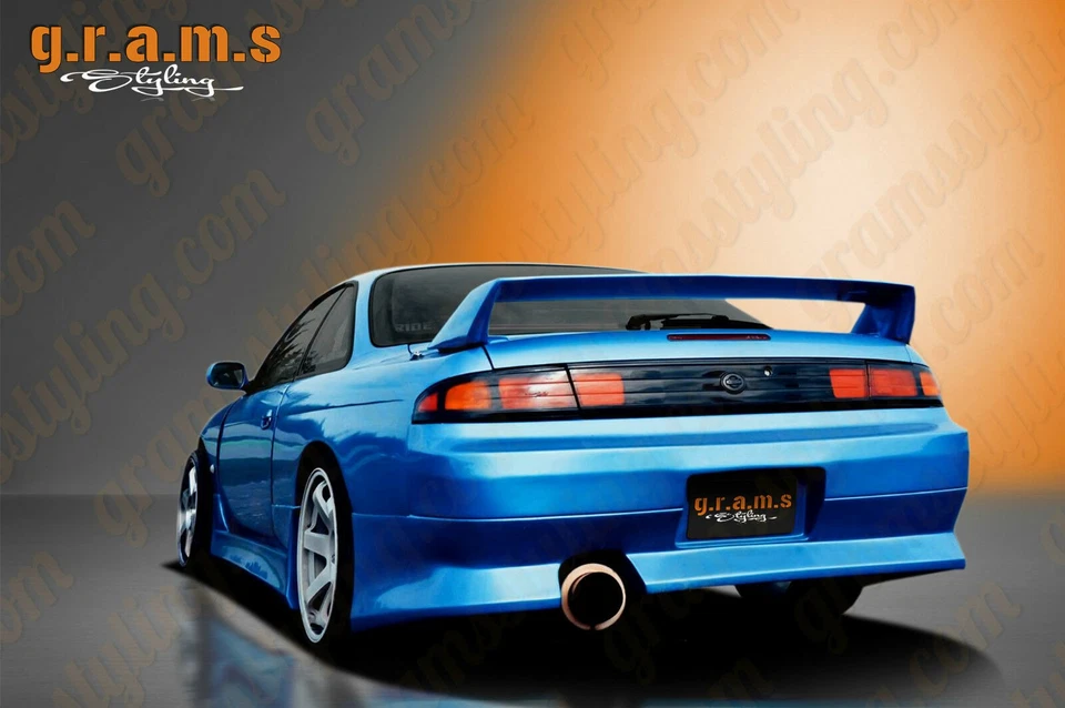 Vertex Style Side Skirts for Nissan 200sx S14 S14a Body Kit, Racing v9 - Image 4 of 4