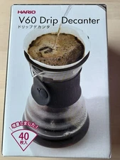 Hario V60 Glass Pour Over  Coffee Drip Decanter 700ml 1-4 Cups JAPAN