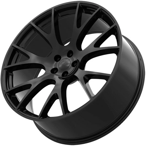 OE Performance 161B 22x9 5x115 +15mm Gloss Black Wheel Rim 22" Inch Foto 2 de 4